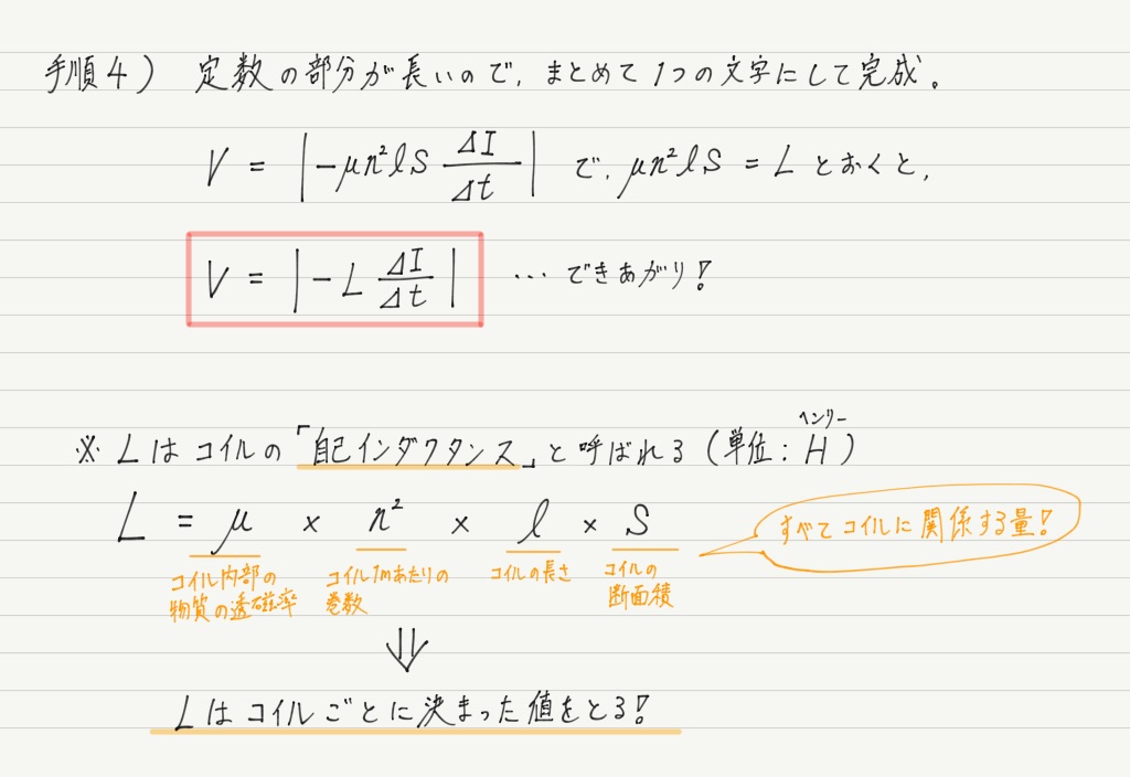自己 インダクタンス 求め 方